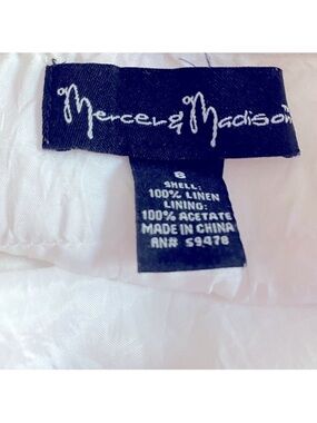 Mercer & Madison White Linen Sundress Size 6